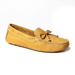 Earth Origins Women's Monarch Driving Flats, Yellow/Nubuck